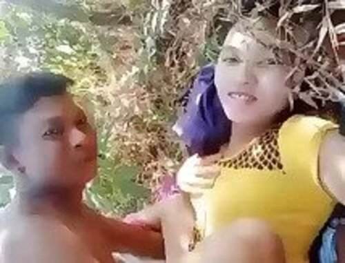Village sexy horny lover couple desisexvideo hard fucking outdoor
