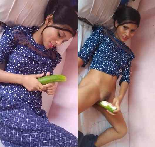 Very horny hot girl new desi porn fucking with cucumber mms