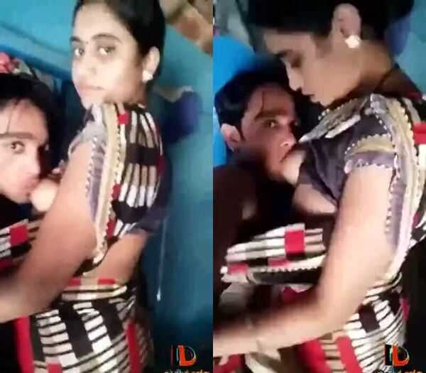 Amateur village beautiful hot &sexy bhabi boobs suck devar mms